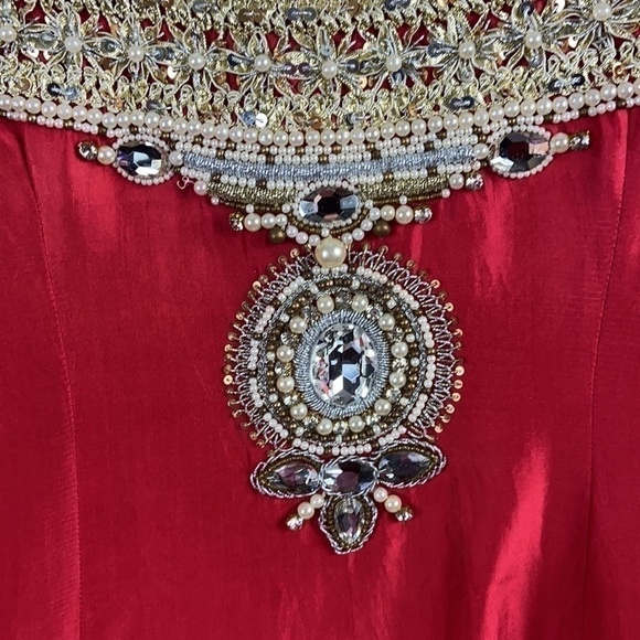 Vintage Kurta Sequined Trim Size S/M - Picture 11 of 14